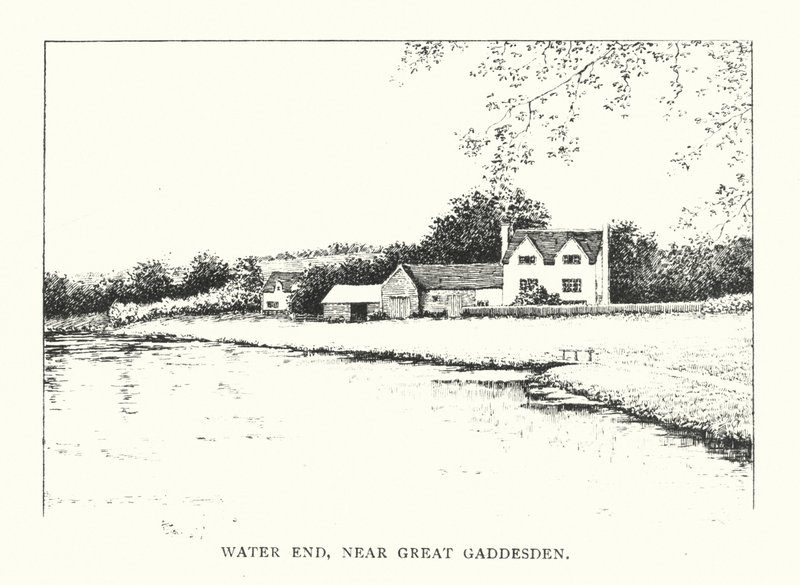 Water End, perto de Great Gaddesden (litografia) de Duncan Moul
