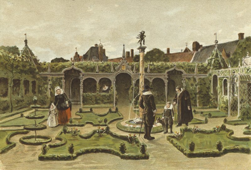 Paisagismo do jardim, Holanda, Século 17 de Dutch School