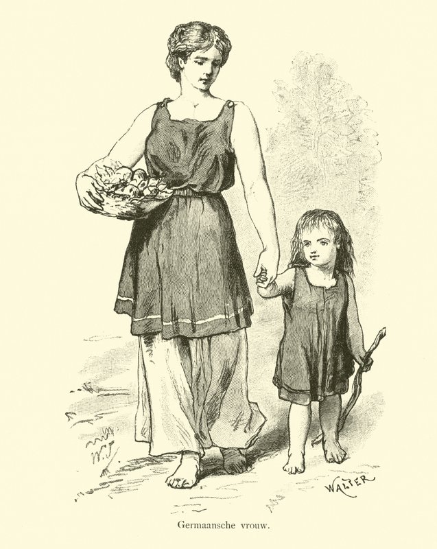 Mulher germânica de Dutch School