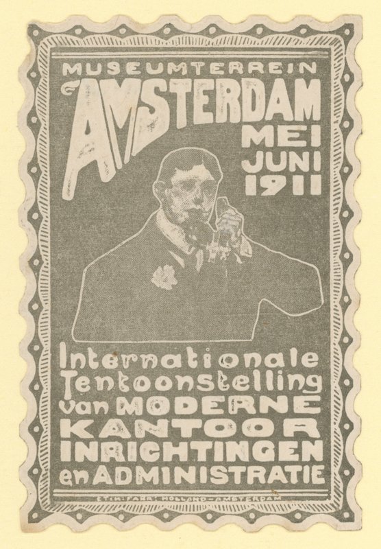 Exposição internacional de equipamento de escritório moderno, Museum Grounds, Amsterdam, 1911 de Dutch School