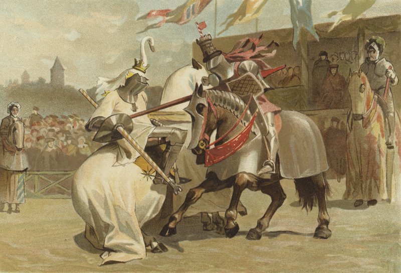Jousting, do século 15 de Dutch School