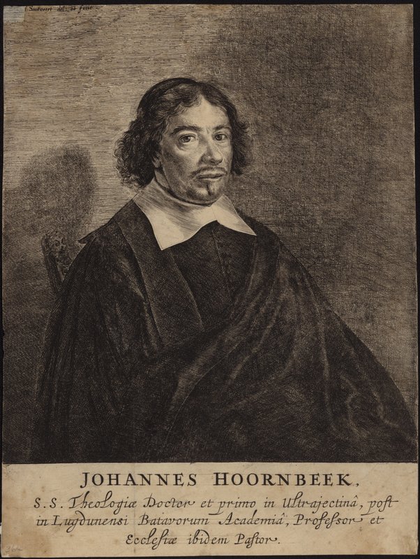 Retrato de Johannes Hoornbeek de Dutch School