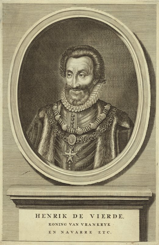 Retrato do rei Henrique IV da França de Dutch School
