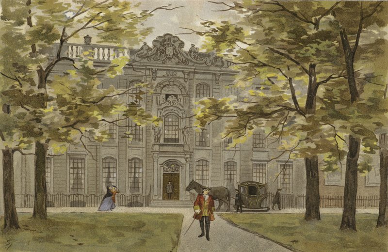 Residência holandesa substancial, meados do século XVIII de Dutch School