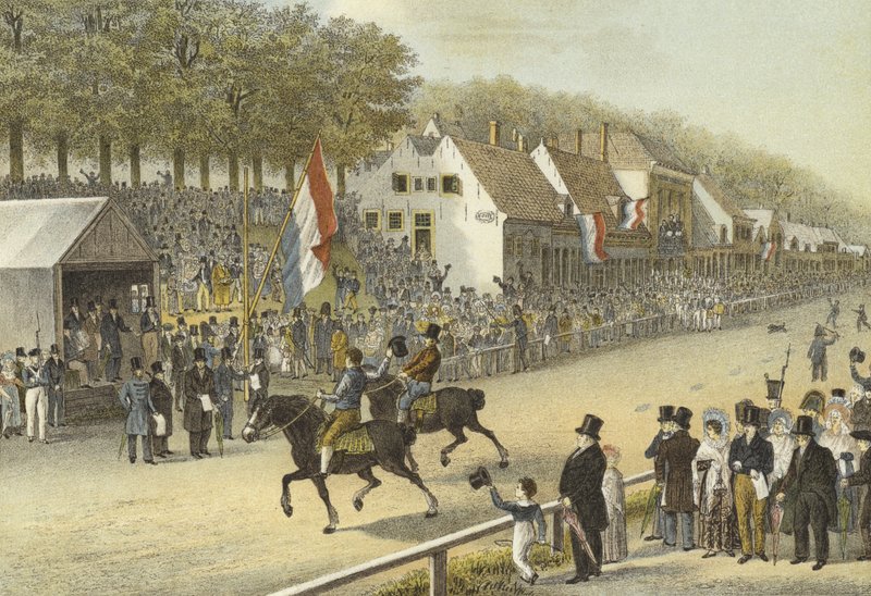 Corrida trote para o chicote de ouro, Leeuwarden, 24 de julho de 1830 de Dutch School