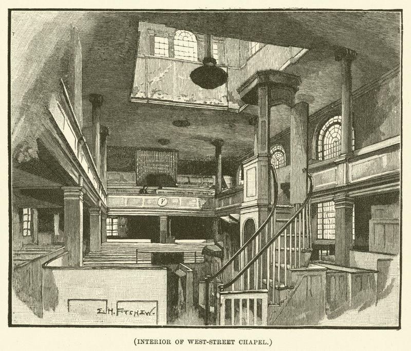 Interior da Capela da Rédea Ocidental (gravura) de E.H. Fitchew
