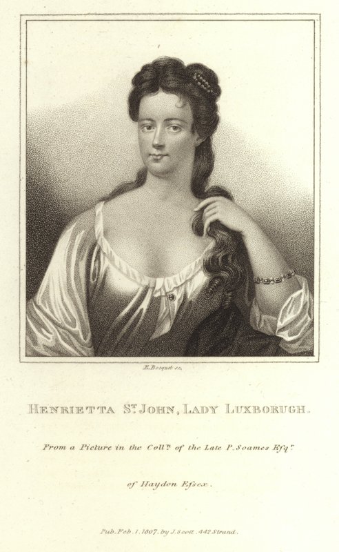 Henrietta St John Senhora Luxborough de E. Bocquet