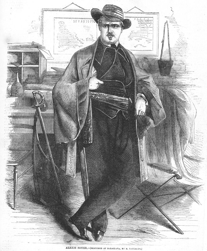 Alexis Soyer, esboçado em Balaclava de Ebenezer Landells