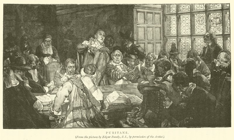 Puritanos (gravura) de Edgar Bundy