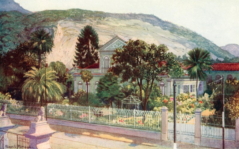 Residência do Senador Ruy Barboza, Rua Sao Clemente (cor litho) de Edgar L. Pattison