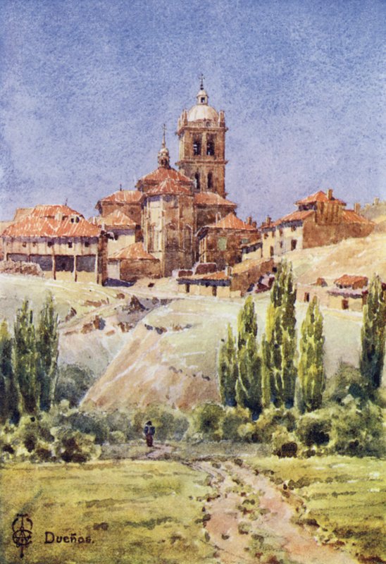 Norte de Espanha: Duenas (cor litho) de Edgar T. A. Wigram