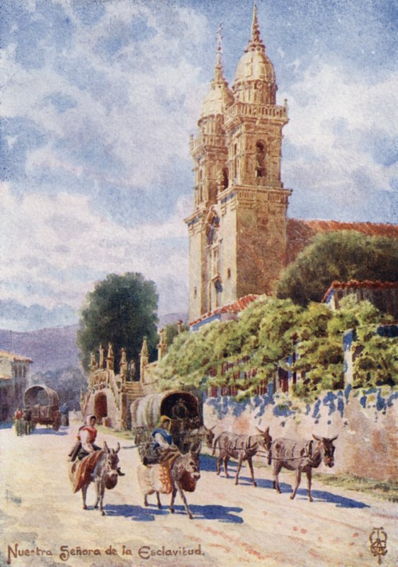 Norte da Espanha: Nossa Senhora da Escravidão (lito a cores) de Edgar T. A. Wigram