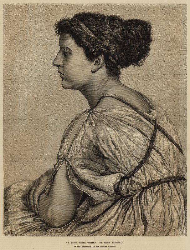 Uma gravura de jovem grega de Edith Martineau