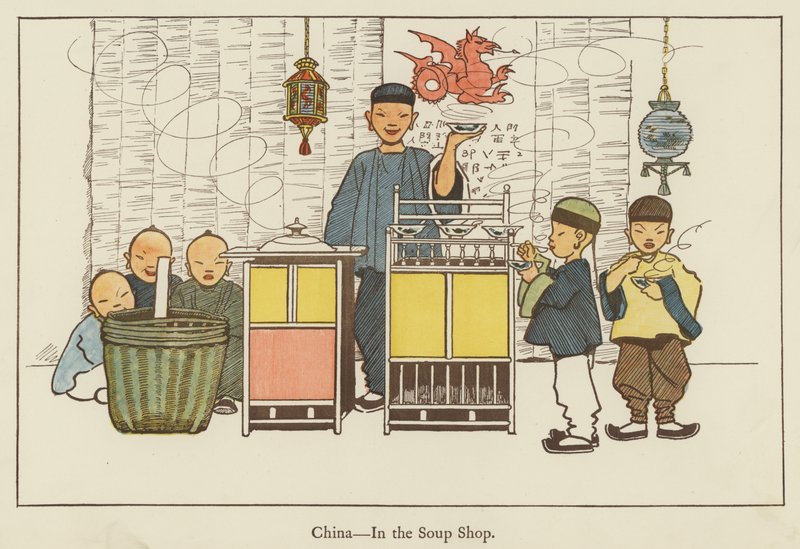 China, na loja de sopa de Edith Farmiloe