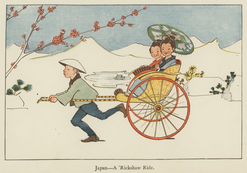Japão, um passeio de riquixá de Edith Farmiloe