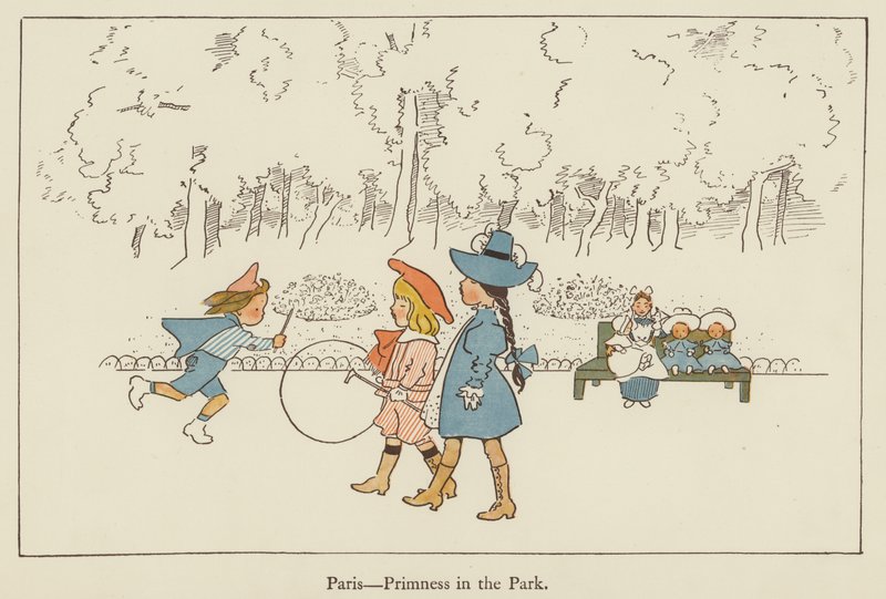 Paris, primness no parque de Edith Farmiloe