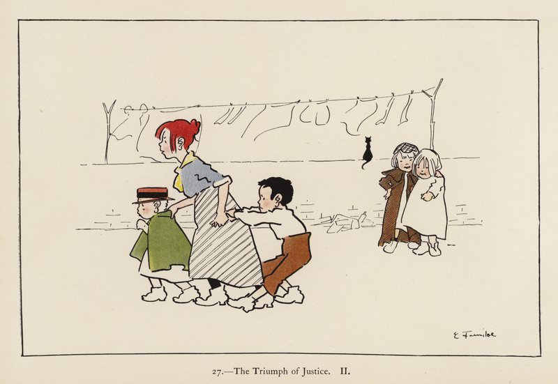 O Triunfo da Justiça II (cor litho) de Edith Farmiloe