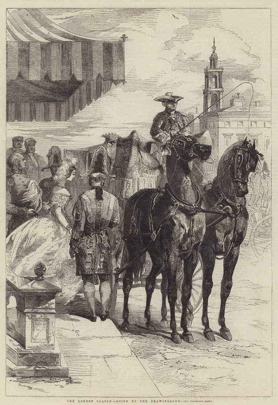A temporada de Londres, indo para a sala de desenho de Edmond Morin