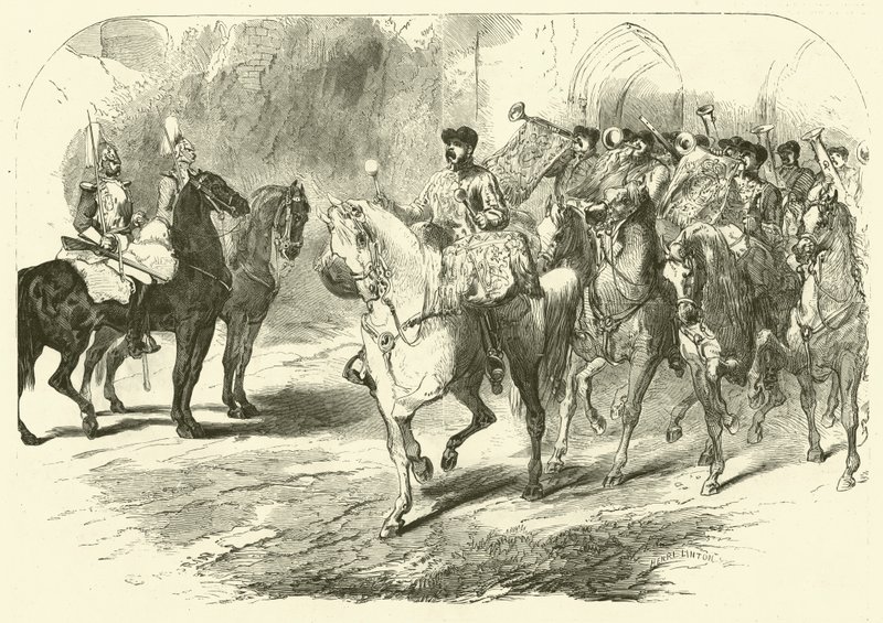 Faixa dos Guardas do Cavalo (gravura) de Edmond (after) Morin
