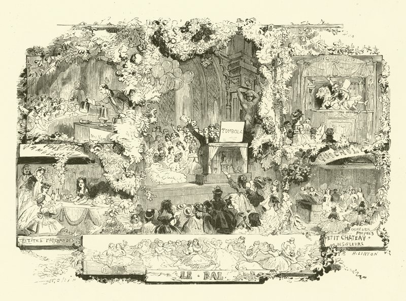 Cenas da vida parisiense (gravura) de Edmond (after) Morin