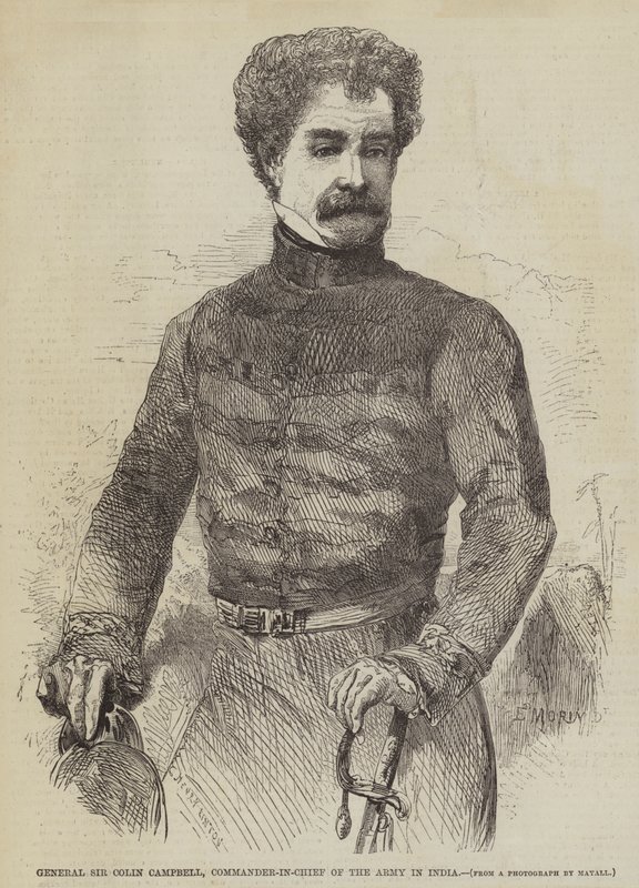 General Sir Colin Campbell, Comandante-em-Chefe do Exército na Índia de Edmond Morin