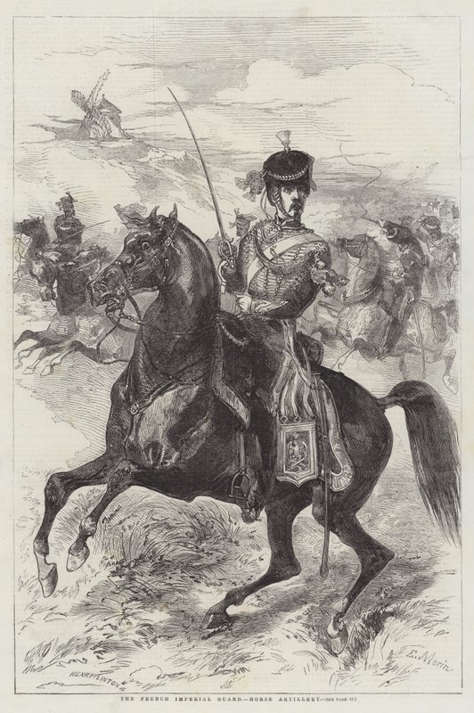 A Guarda Imperial Francesa, Artilharia Montada de Edmond Morin