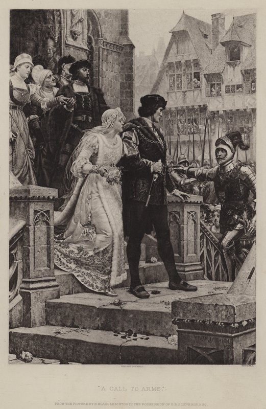 Um apelo aos braços de Edmund Blair Leighton