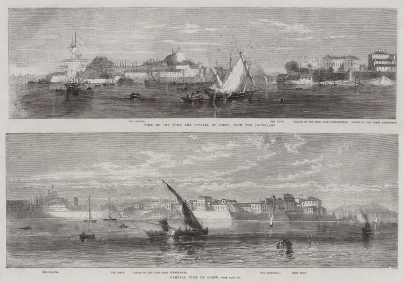 Esboços de Corfu de Edmund Morison Wimperis