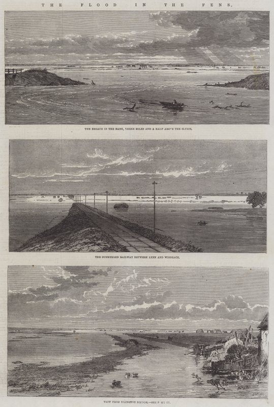 O Dilúvio nos Fens de Edmund Morison Wimperis