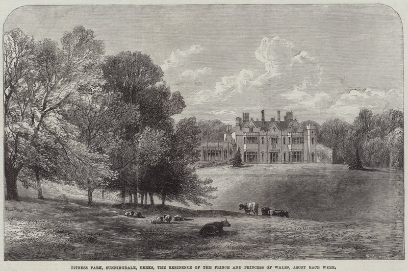 Titness Park, Sunningdale, Berks, a residência do Príncipe e Princesa de Gales, Ascot Race Week de Edmund Morison Wimperis