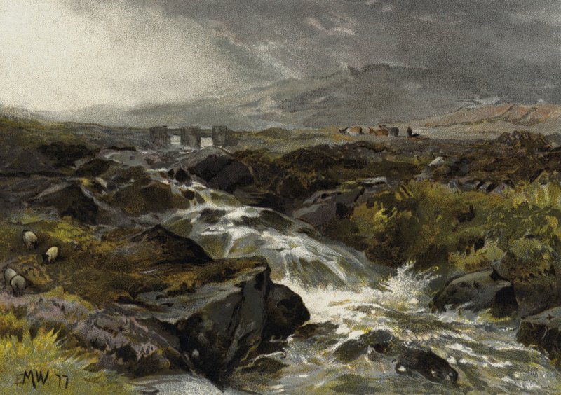 No Llugny, North Wales de Edmund Morison after Wimperis