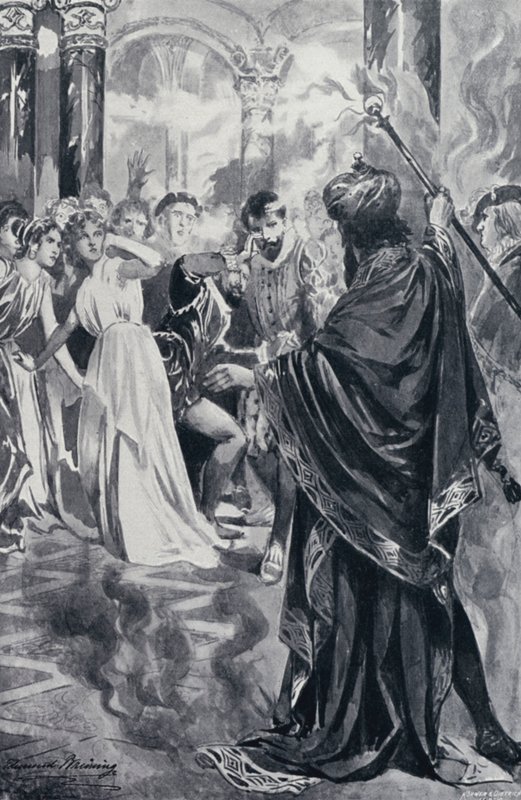 Ilustração para o Fausto de Goethe de Edmund Bruning