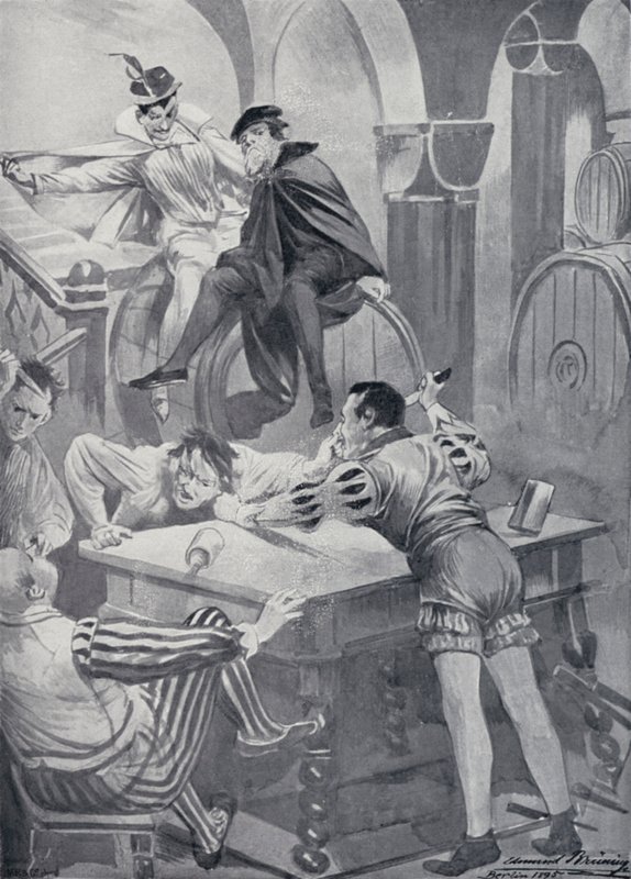 Ilustração para o Fausto de Goethe de Edmund Bruning
