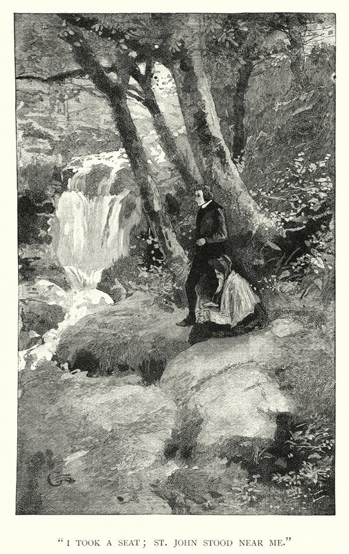 Ilustração para Jane Eyre de Charlotte Bronte (gravura) de Edmund Henry Garrett