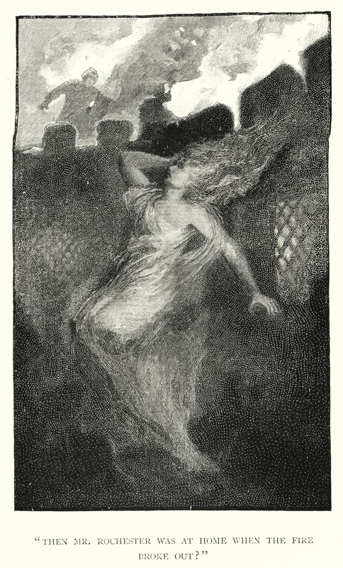 Ilustração para Jane Eyre de Charlotte Bronte (gravura) de Edmund Henry Garrett