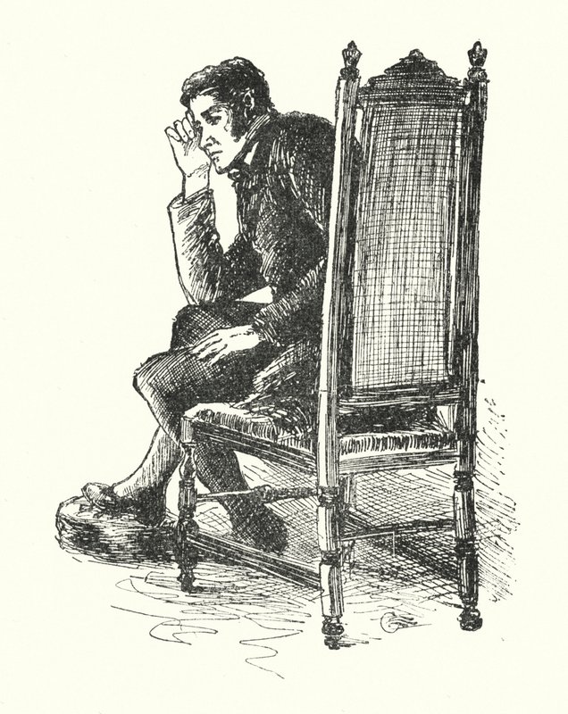 Ilustração para Jane Eyre por Charlotte Bronte (litho) de Edmund Henry Garrett