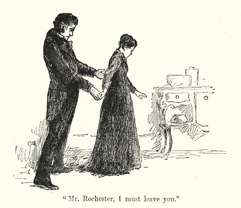 Ilustração para Jane Eyre por Charlotte Bronte (litho) de Edmund Henry Garrett