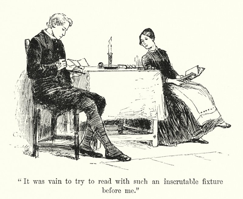 Ilustração para Jane Eyre por Charlotte Bronte (litho) de Edmund Henry Garrett