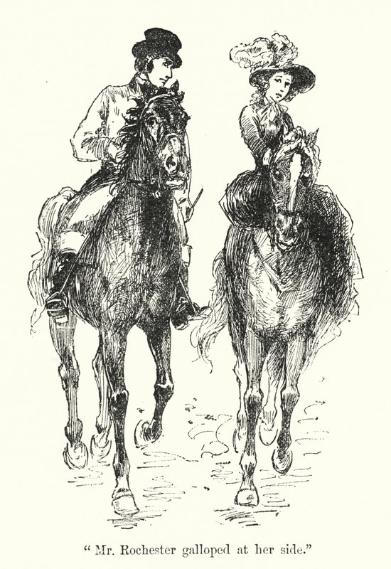 Ilustração para Jane Eyre por Charlotte Bronte (litho) de Edmund Henry Garrett