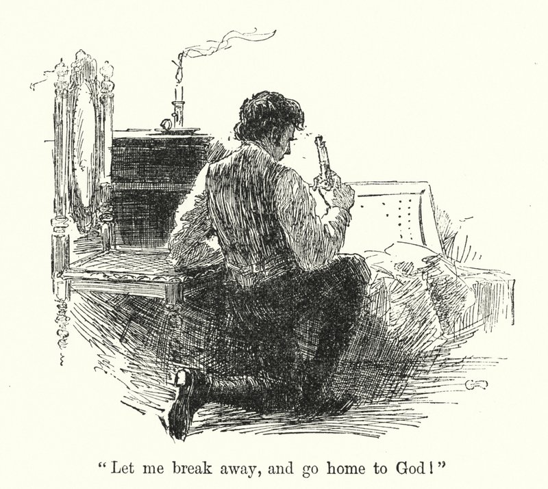 Ilustração para Jane Eyre por Charlotte Bronte (litho) de Edmund Henry Garrett