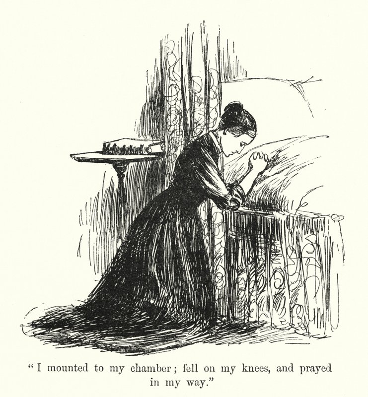 Ilustração para Jane Eyre por Charlotte Bronte (litho) de Edmund Henry Garrett