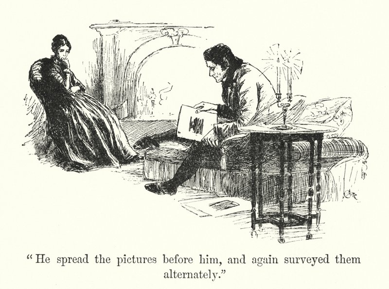 Ilustração para Jane Eyre por Charlotte Bronte (litho) de Edmund Henry Garrett
