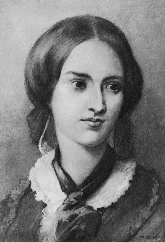 Retrato de Charlotte Bronte (litho) de Edmund Henry Garrett