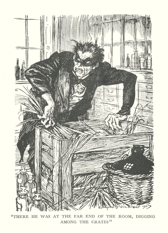 Ilustração para "O estranho caso do Dr. Jekyll e do Sr. Hyde", de R. L. Stevenson (litografia) de Edmund Joseph (after) Sullivan
