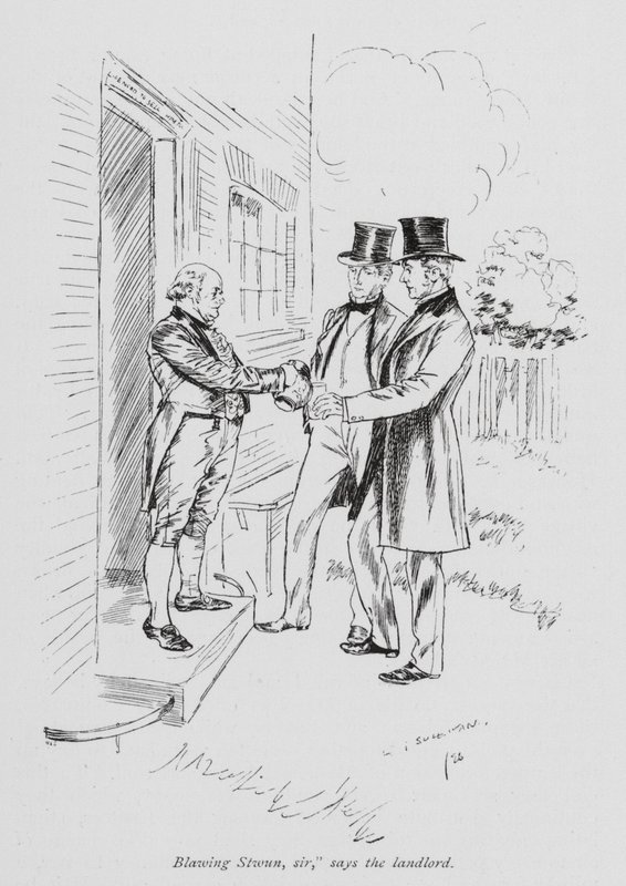 Ilustração para "Os dias de escola de Tom Brown" (litografia) de Edmund Joseph (after) Sullivan