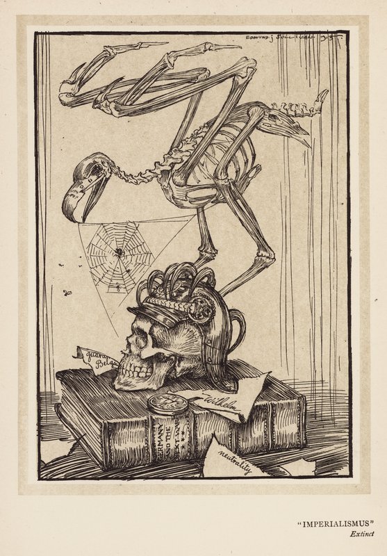 A grinalda do Kaiser: "Imperialismus" (litografia) de Edmund Joseph (after) Sullivan