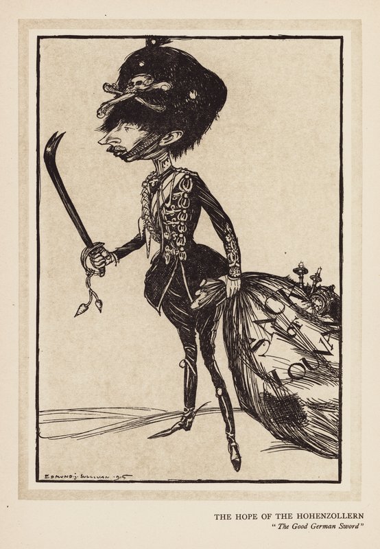 A grinalda do Kaiser: A esperança dos Hohenzollern (litografia) de Edmund Joseph (after) Sullivan