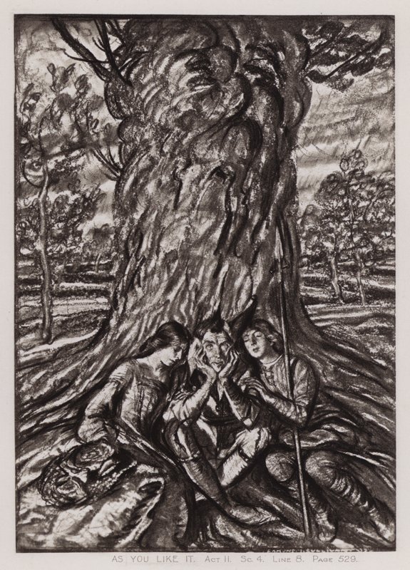 Como Você Gosta, Acto II, Sc 4 (litho) de Edmund Joseph Sullivan
