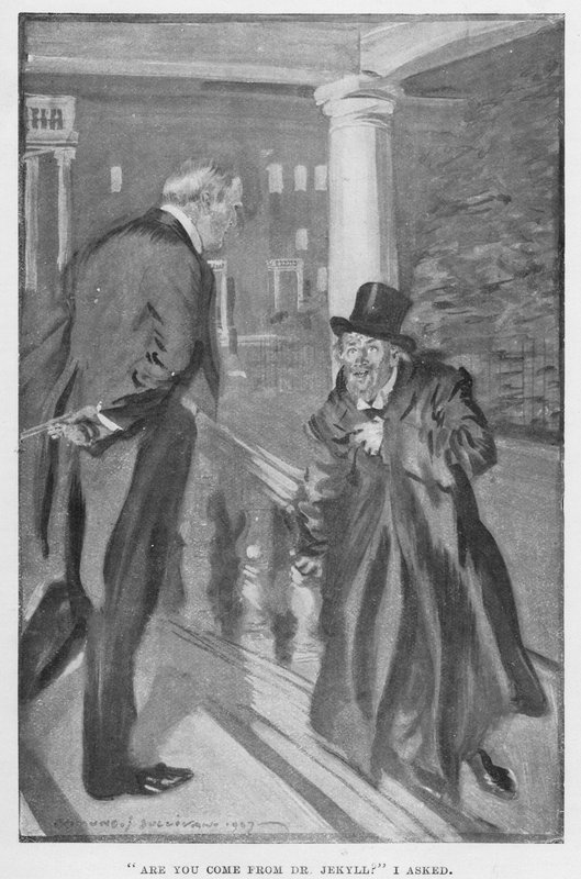 Ilustração para o Dr. Jekyll e o Sr. Hyde por RL Stevenson de Edmund Joseph Sullivan
