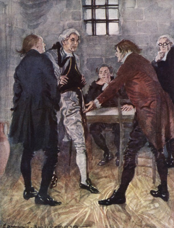 Ilustração para The Vicar of Wakefield de Oliver Goldsmith (cor litho) de Edmund Joseph Sullivan